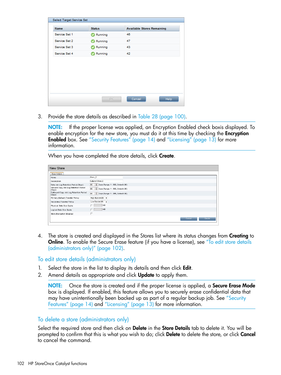 HP StoreOnce Backup User Manual | Page 102 / 220