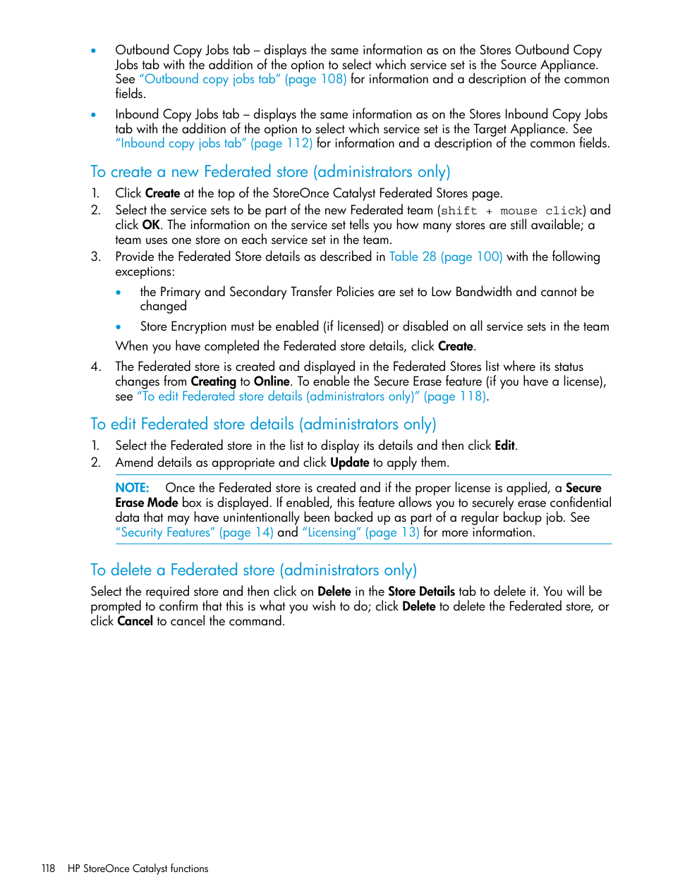 HP StoreOnce Backup User Manual | Page 118 / 220