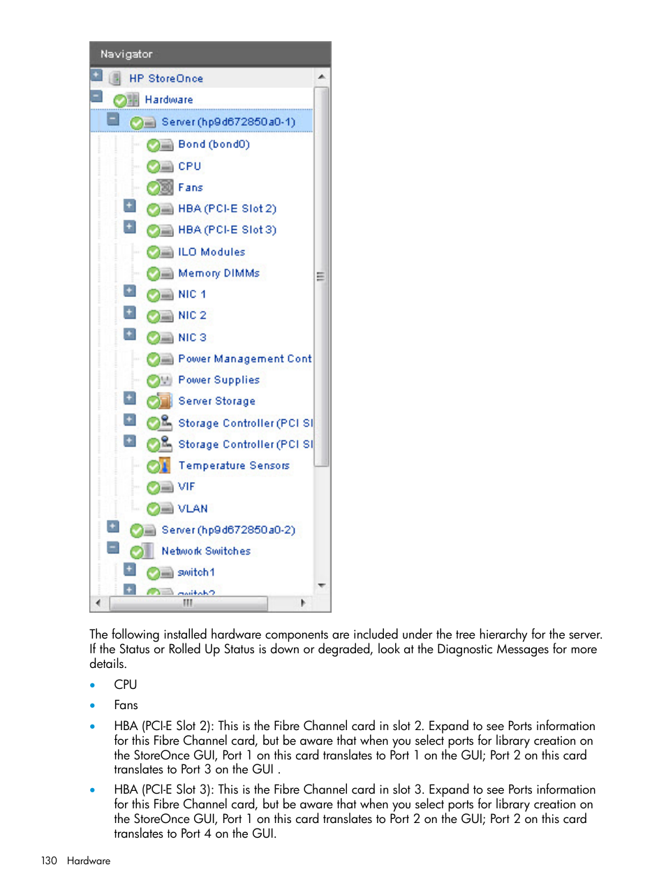 HP StoreOnce Backup User Manual | Page 130 / 220