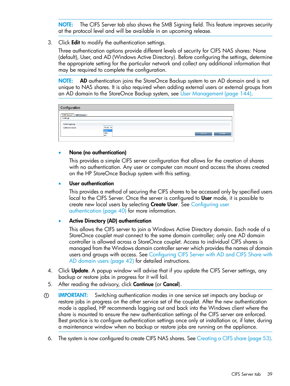 HP StoreOnce Backup User Manual | Page 39 / 220