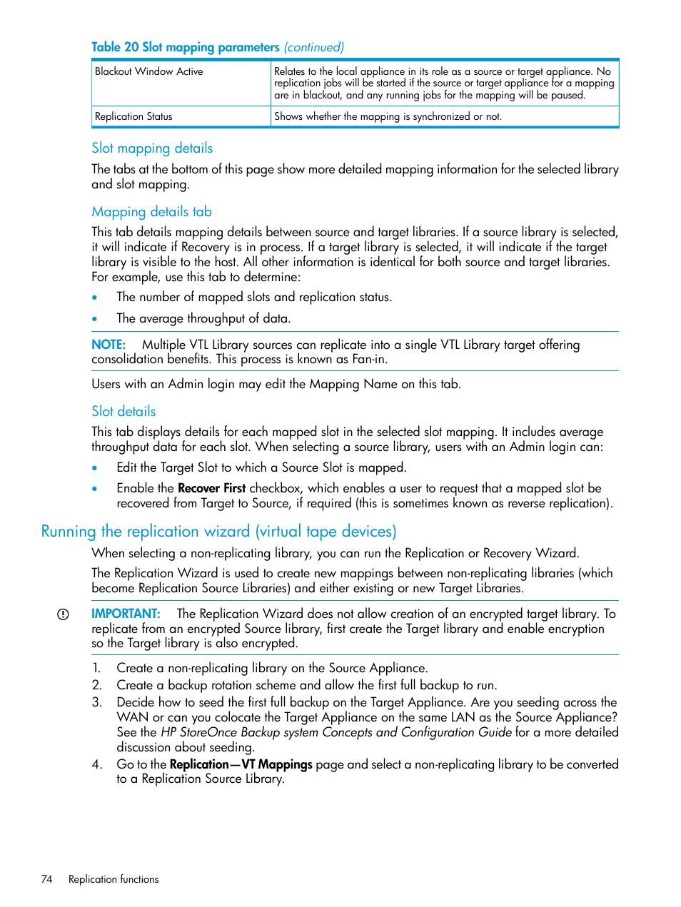 Running the | HP StoreOnce Backup User Manual | Page 74 / 220