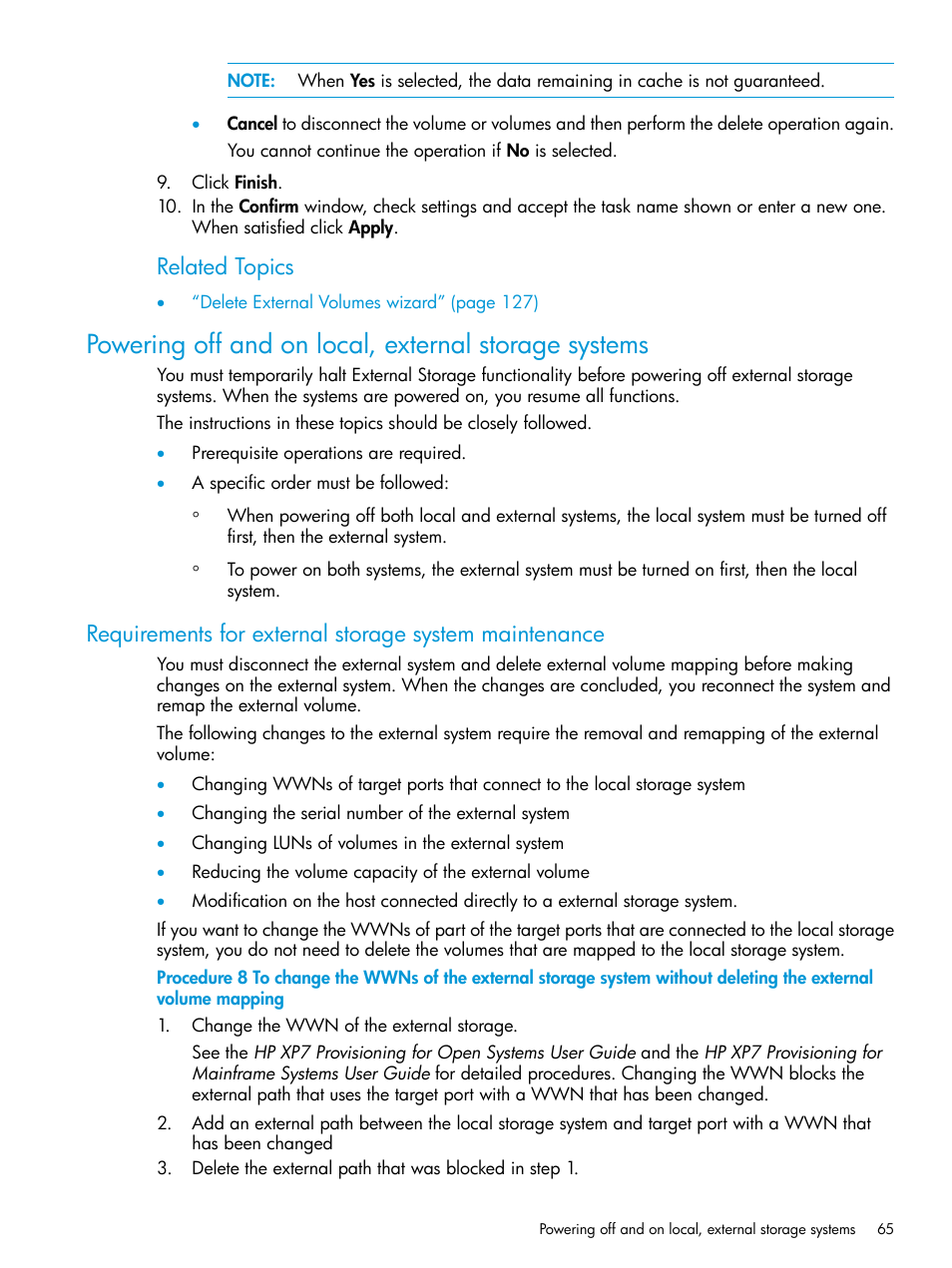 Related topics | HP XP Racks User Manual | Page 65 / 152