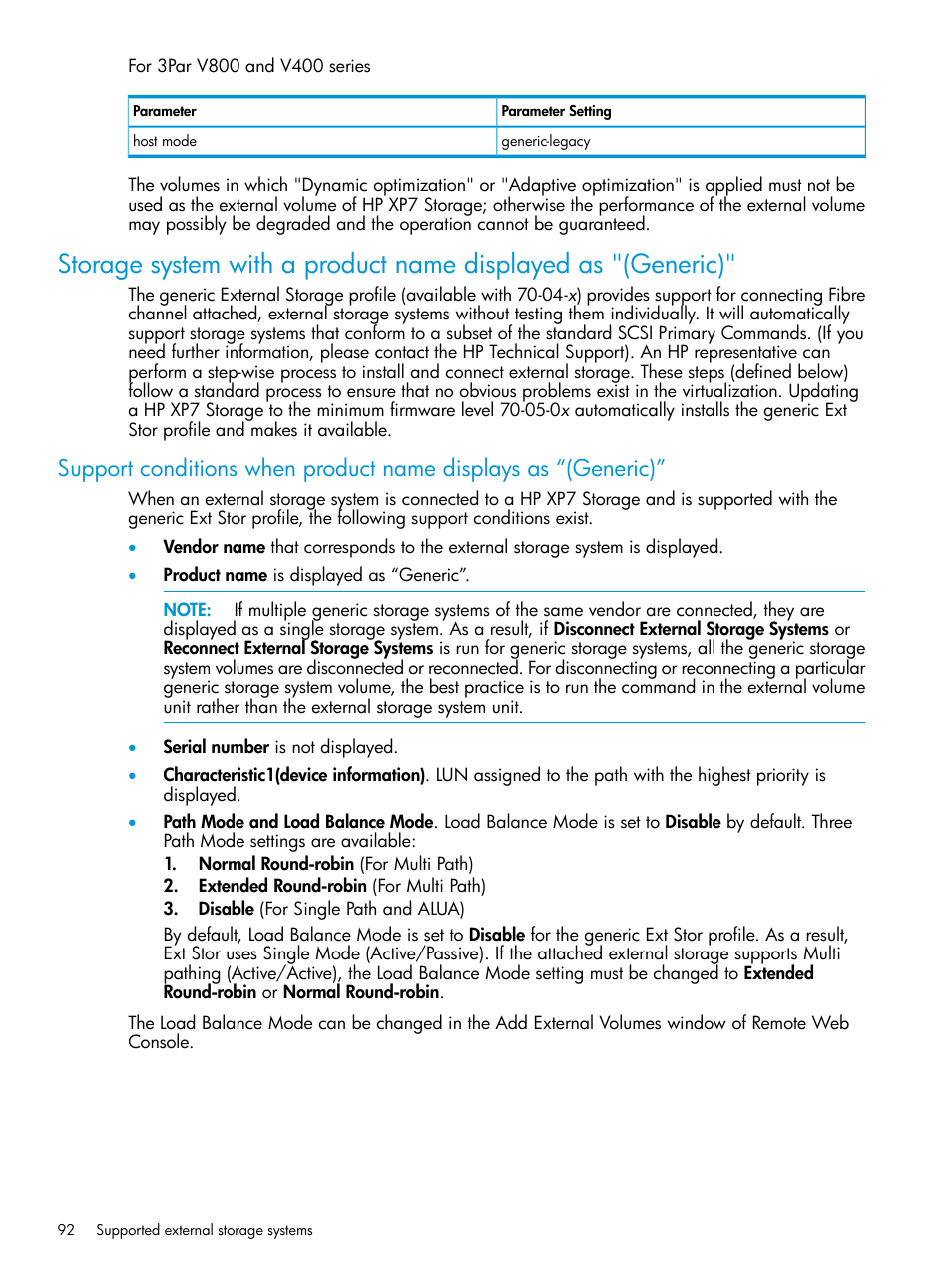 HP XP Racks User Manual | Page 92 / 152