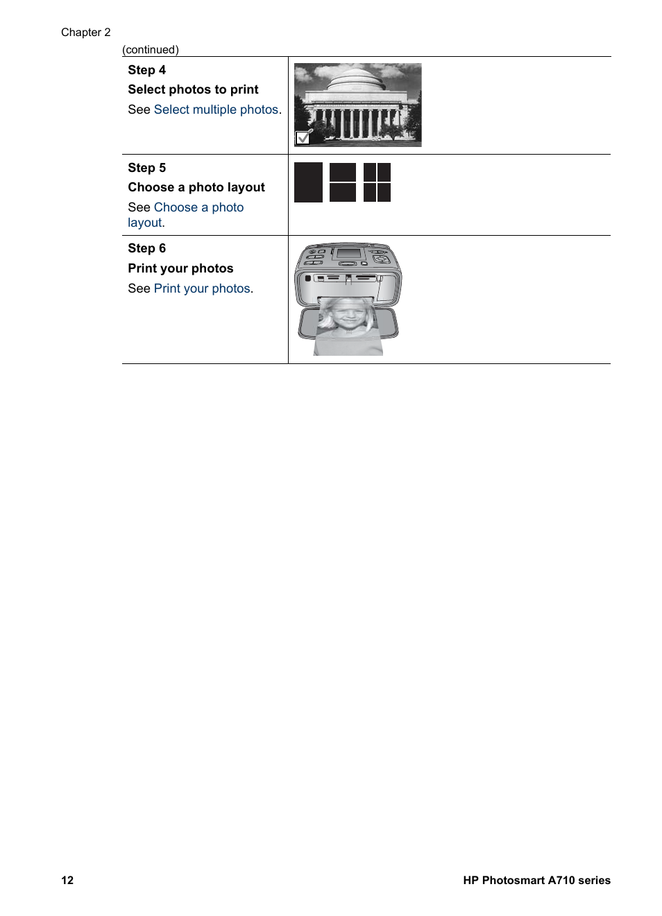 HP Photosmart A717 Compact Photo Printer User Manual | Page 15 / 80