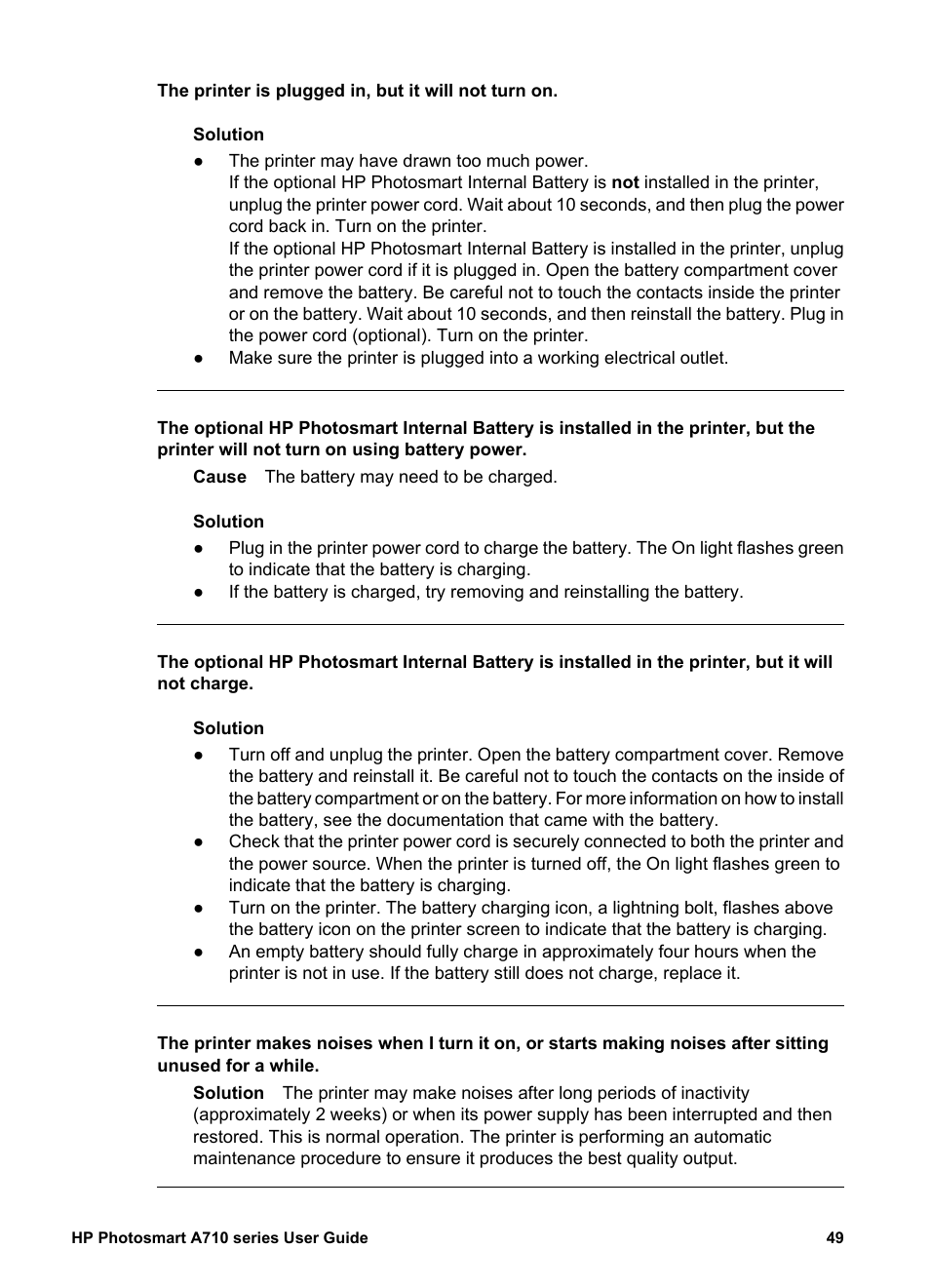 HP Photosmart A717 Compact Photo Printer User Manual | Page 52 / 80