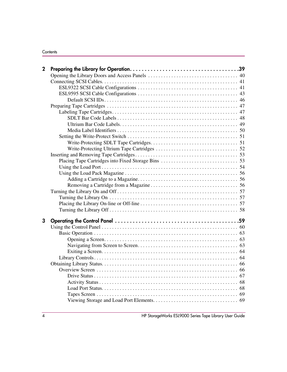 HP StorageWorks ESL9000 Tape Library User Manual | Page 4 / 142