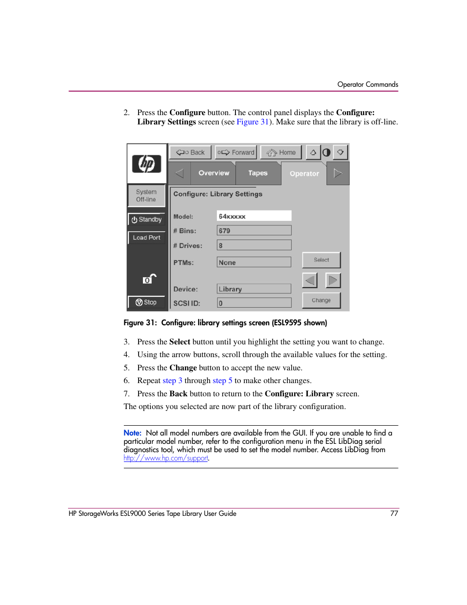 HP StorageWorks ESL9000 Tape Library User Manual | Page 77 / 142