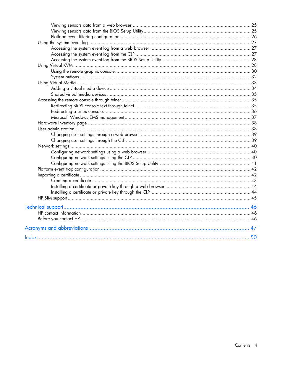 HP Lights-Out 100 Remote Management User Manual | Page 4 / 52