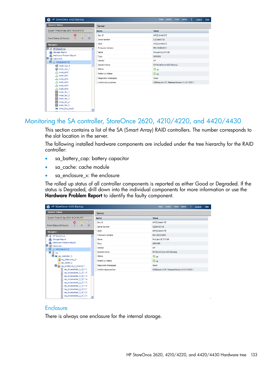 HP StoreOnce Backup User Manual | Page 133 / 204