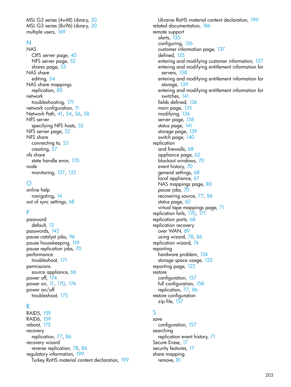 HP StoreOnce Backup User Manual | Page 203 / 204