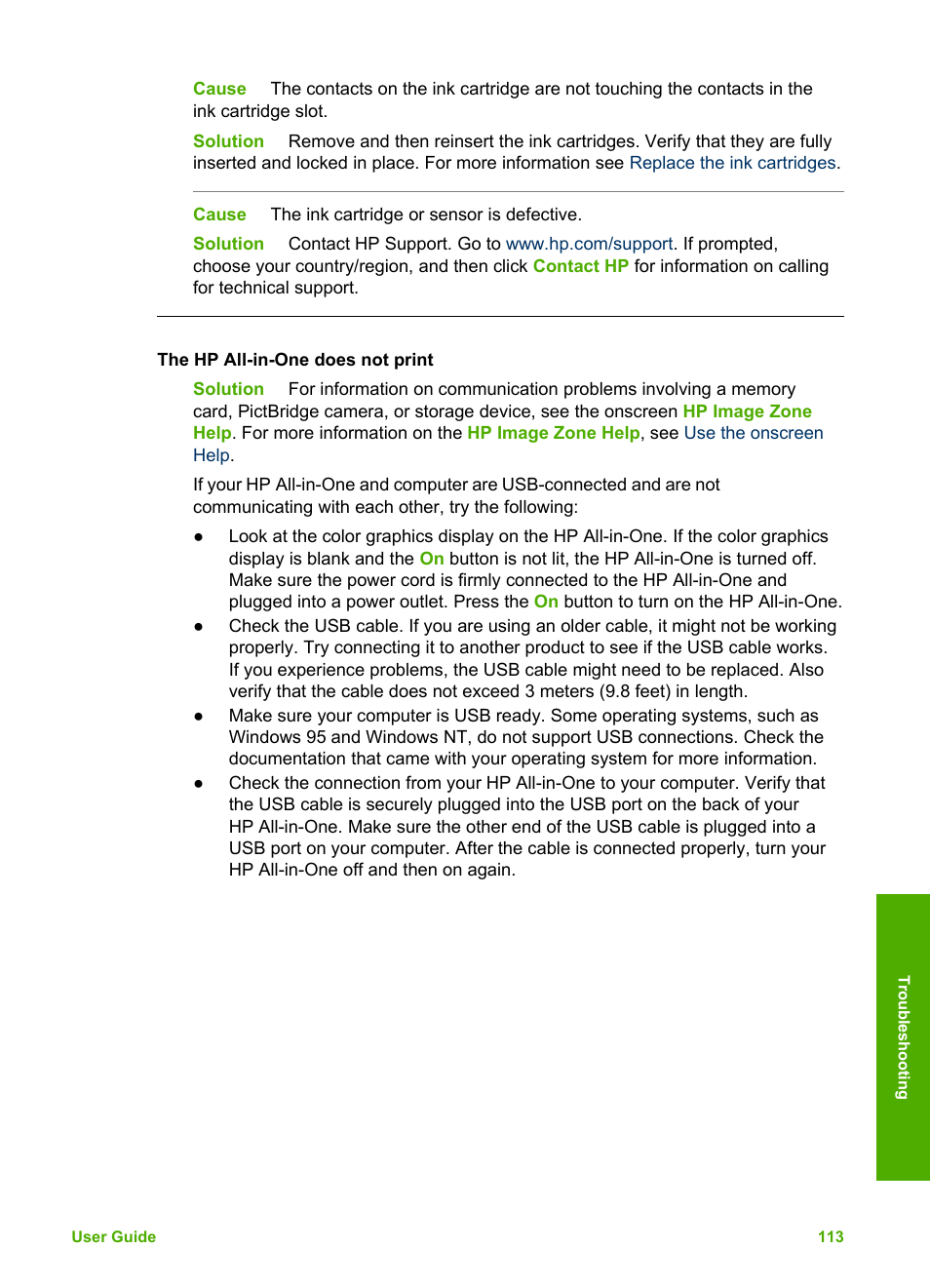 HP Photosmart 3110 All-in-One Printer User Manual | Page 116 / 166
