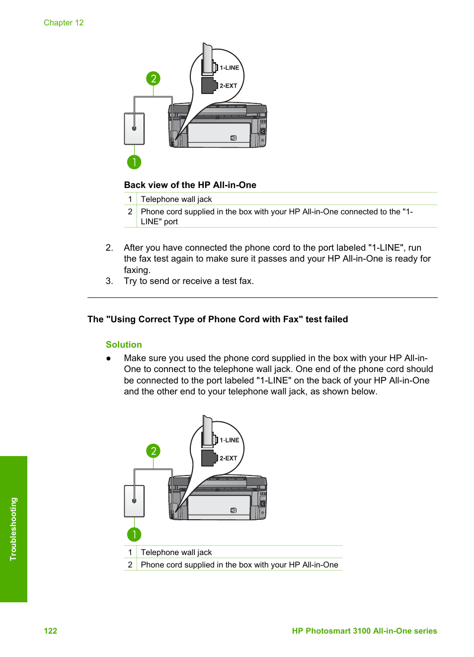 HP Photosmart 3110 All-in-One Printer User Manual | Page 125 / 166