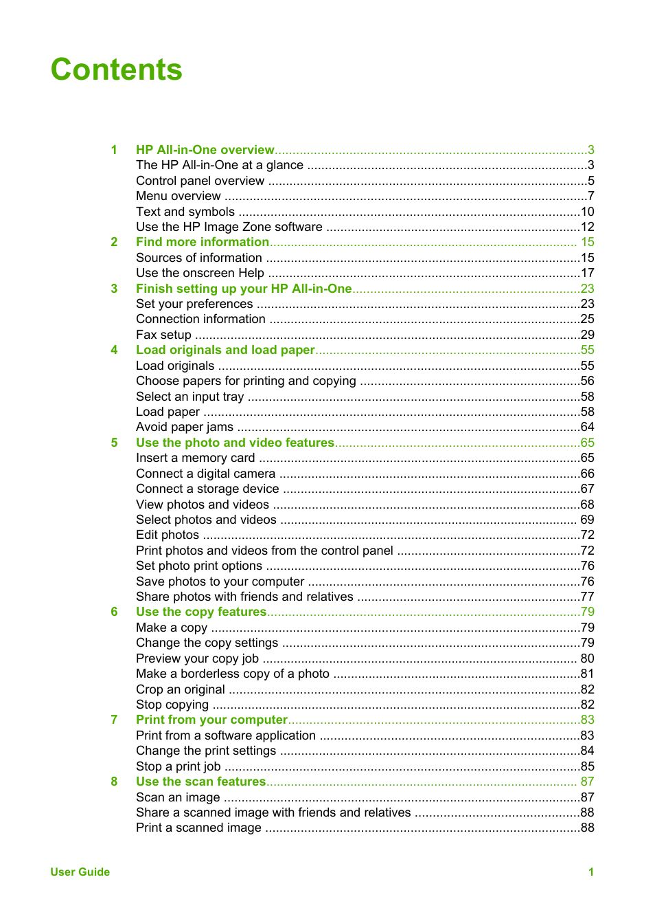 HP Photosmart 3110 All-in-One Printer User Manual | Page 4 / 166