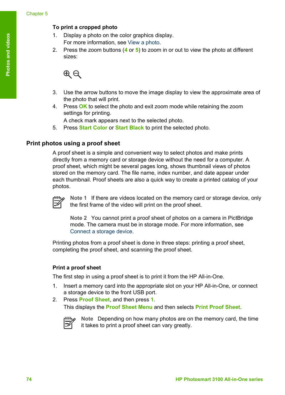 Print photos using a proof sheet, Print a proof sheet | HP Photosmart 3110 All-in-One Printer User Manual | Page 77 / 166