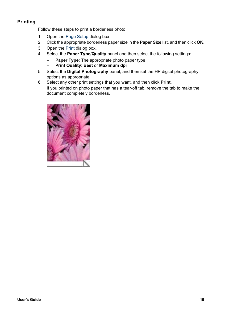 Printing | HP Deskjet 5740 Color Inkjet Printer User Manual | Page 21 / 104