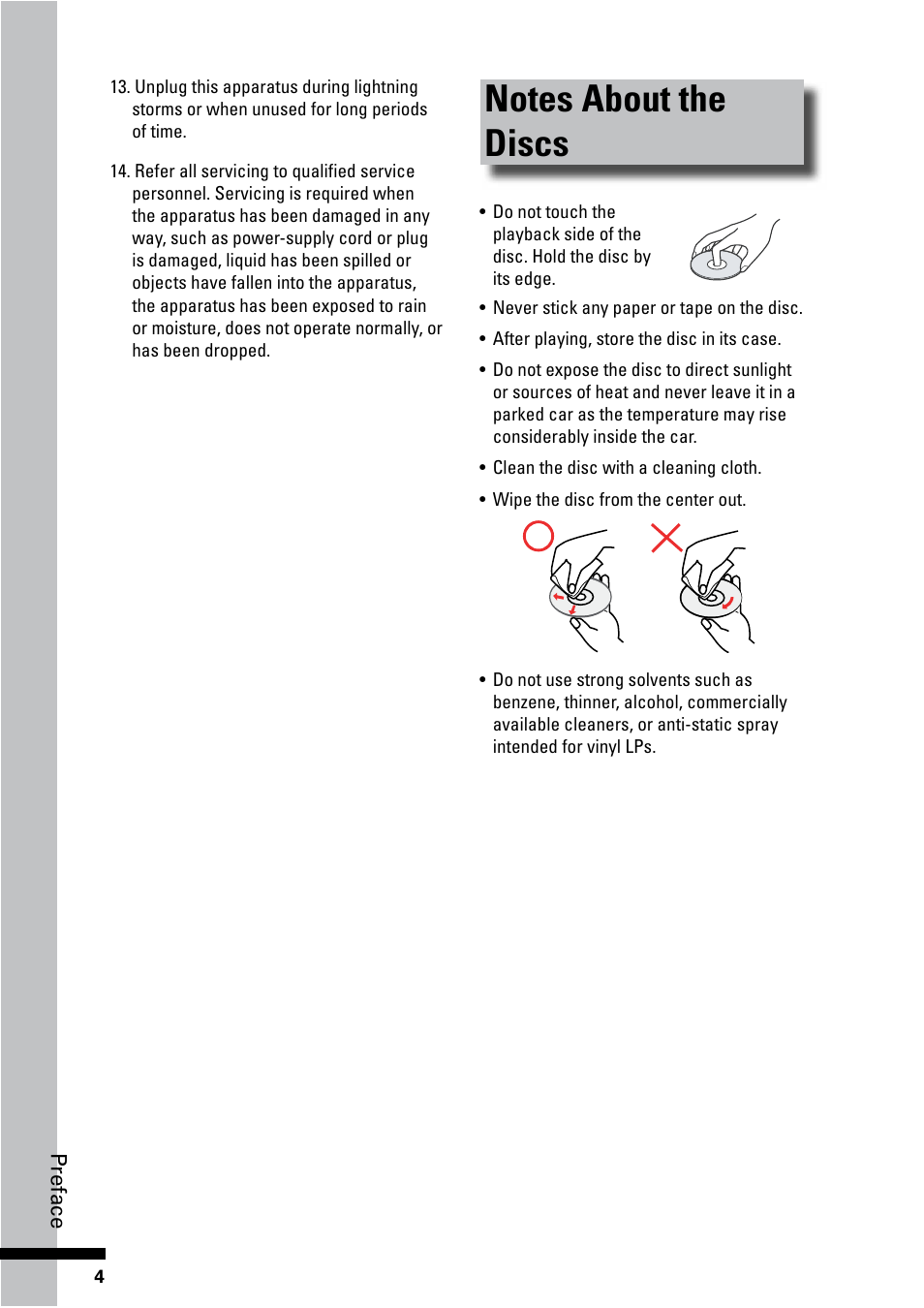 Notes about the discs | HP BD-2000 Blu-ray Disc Player User Manual | Page 4 / 66