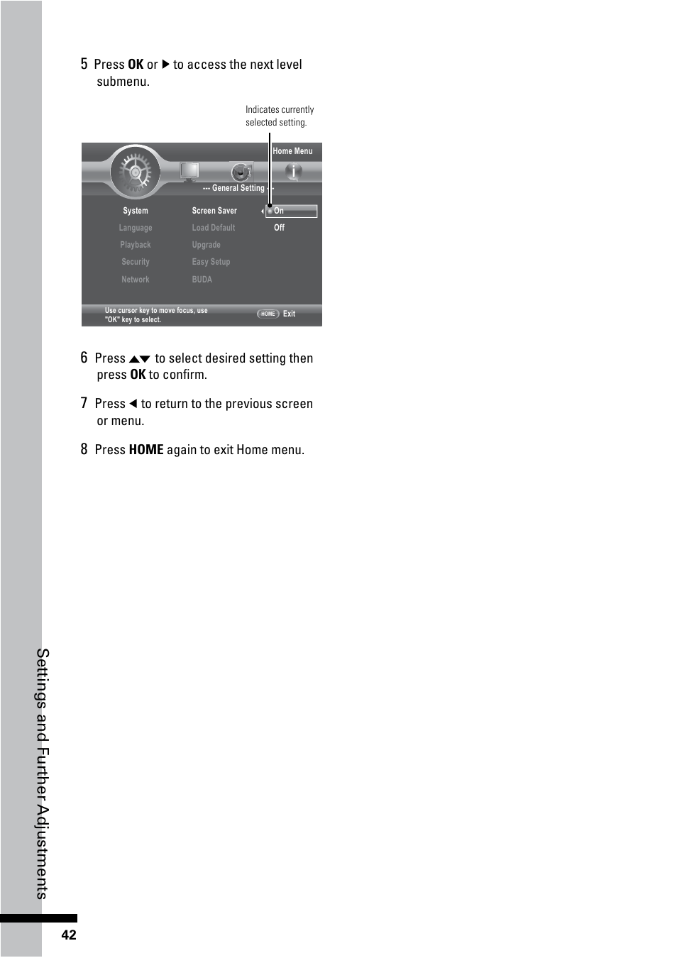 Set tings and f ur ther adjustments 6 | HP BD-2000 Blu-ray Disc Player User Manual | Page 42 / 66