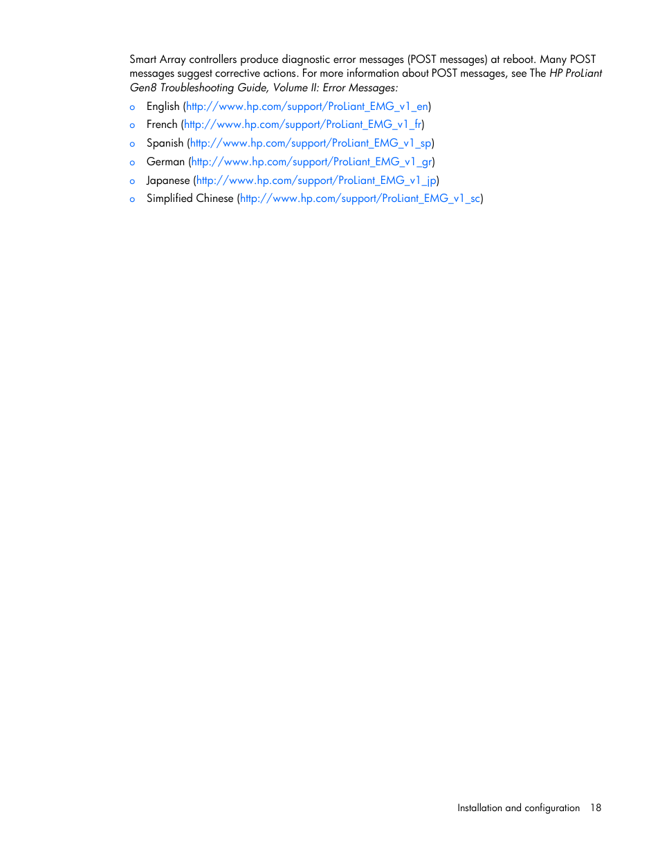 HP Smart Array P731m Controller User Manual | Page 18 / 45