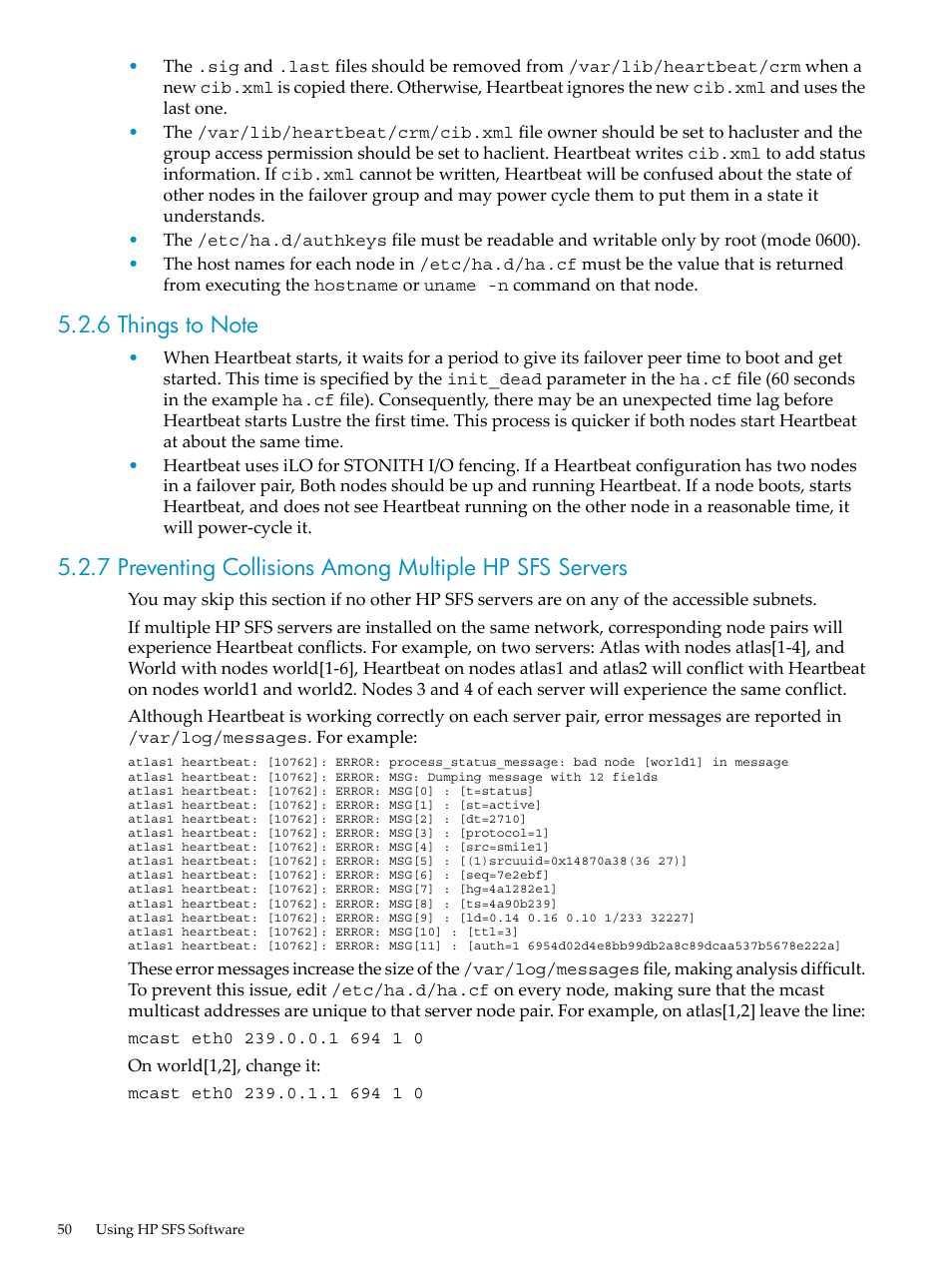 6 things to note | HP StorageWorks Scalable File Share User Manual | Page 50 / 80