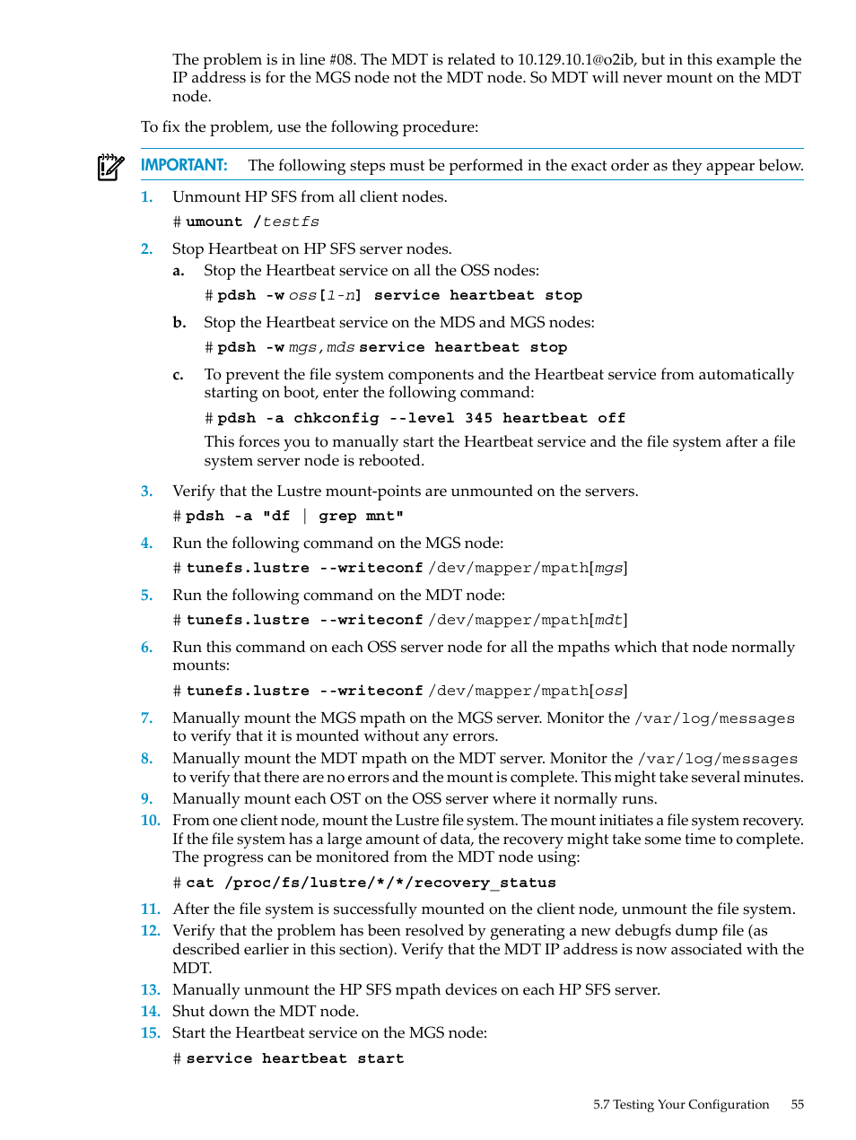 HP StorageWorks Scalable File Share User Manual | Page 55 / 80