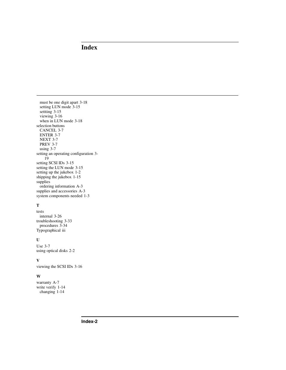 Index | HP Optical Jukeboxes User Manual | Page 112 / 112