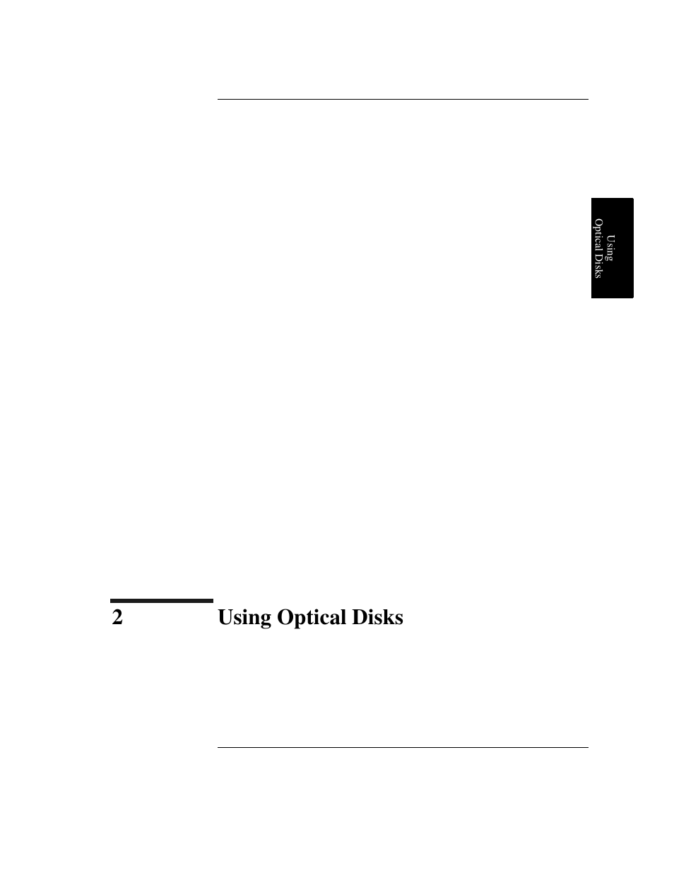 2 using optical disks, Using optical disks, 2using optical disks | HP Optical Jukeboxes User Manual | Page 29 / 112