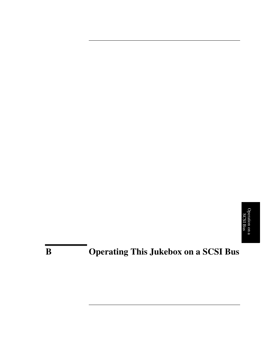 B operating this jukebox on a scsi bus, B. operating this jukebox on a scsi bus, Boperating this jukebox on a scsi bus | HP Optical Jukeboxes User Manual | Page 82 / 112