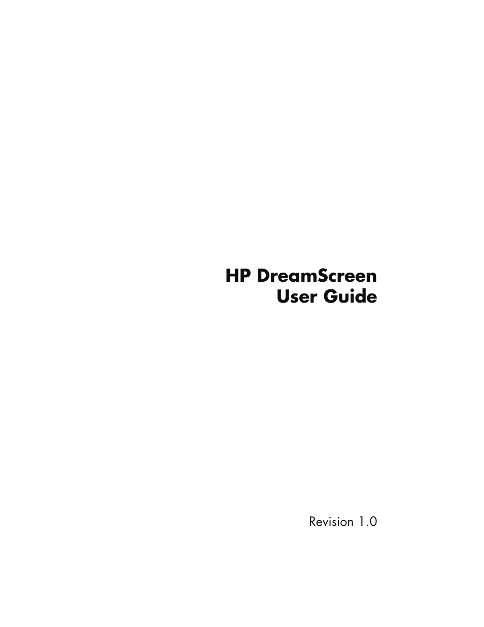 HP DreamScreen 130 Wireless Connected Screen User Manual | 58 pages