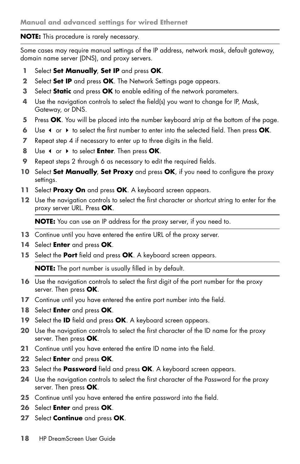 HP DreamScreen 130 Wireless Connected Screen User Manual | Page 24 / 58