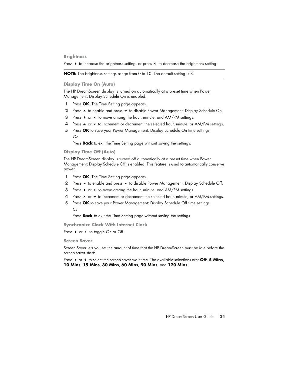 HP DreamScreen 130 Wireless Connected Screen User Manual | Page 27 / 58