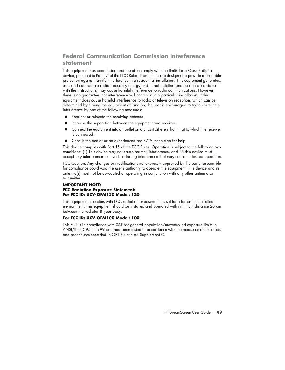 HP DreamScreen 130 Wireless Connected Screen User Manual | Page 55 / 58