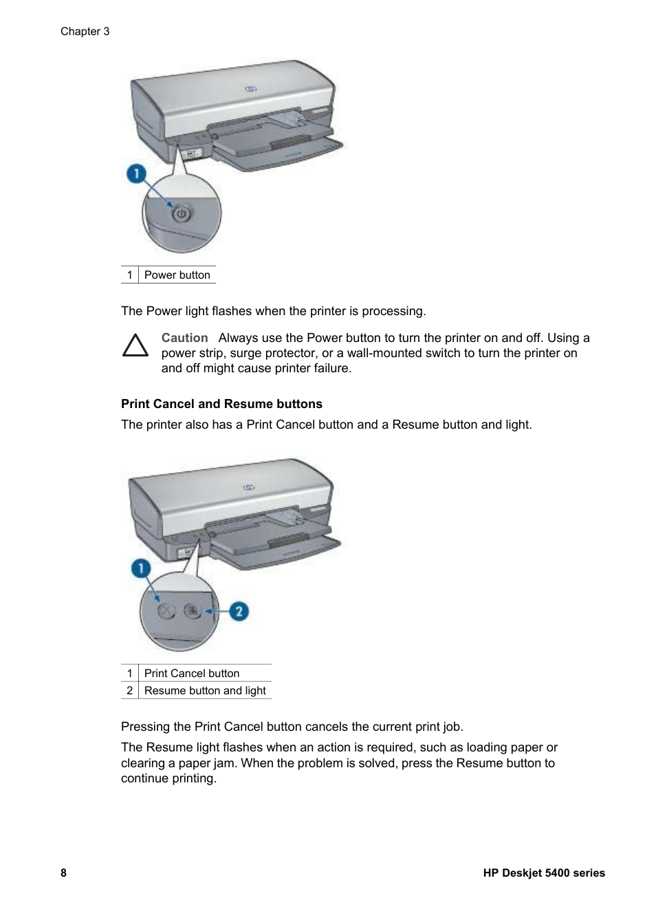 HP Deskjet 5440 Photo Printer User Manual | Page 10 / 94