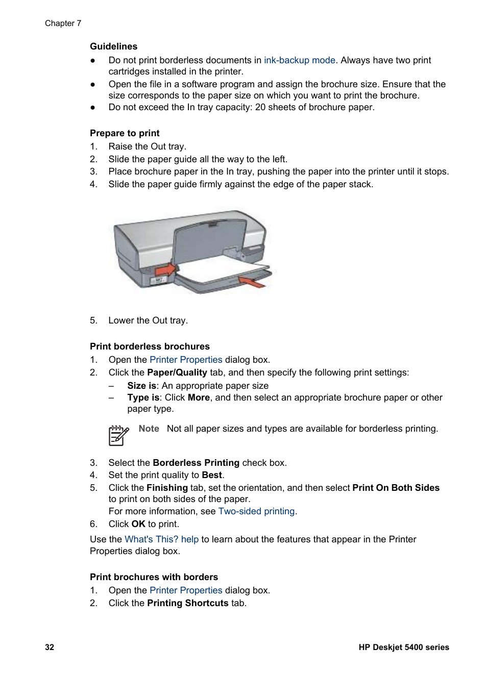 HP Deskjet 5440 Photo Printer User Manual | Page 34 / 94