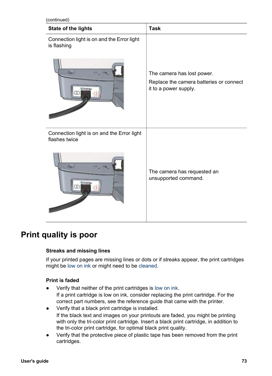Print quality is poor | HP Deskjet 5440 Photo Printer User Manual | Page 75 / 94
