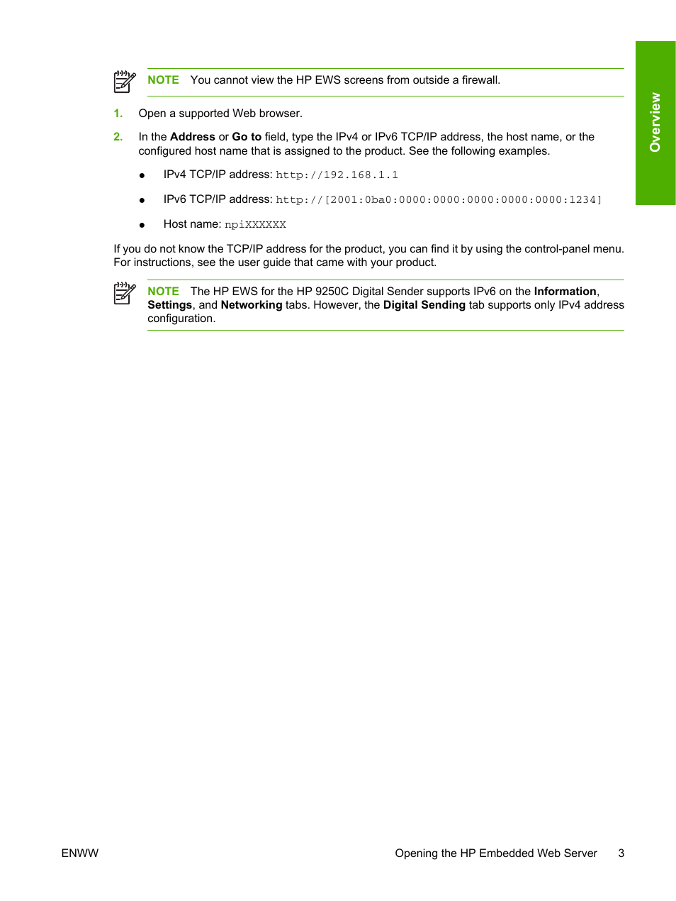 HP 9250c Digital-Sender User Manual | Page 13 / 98