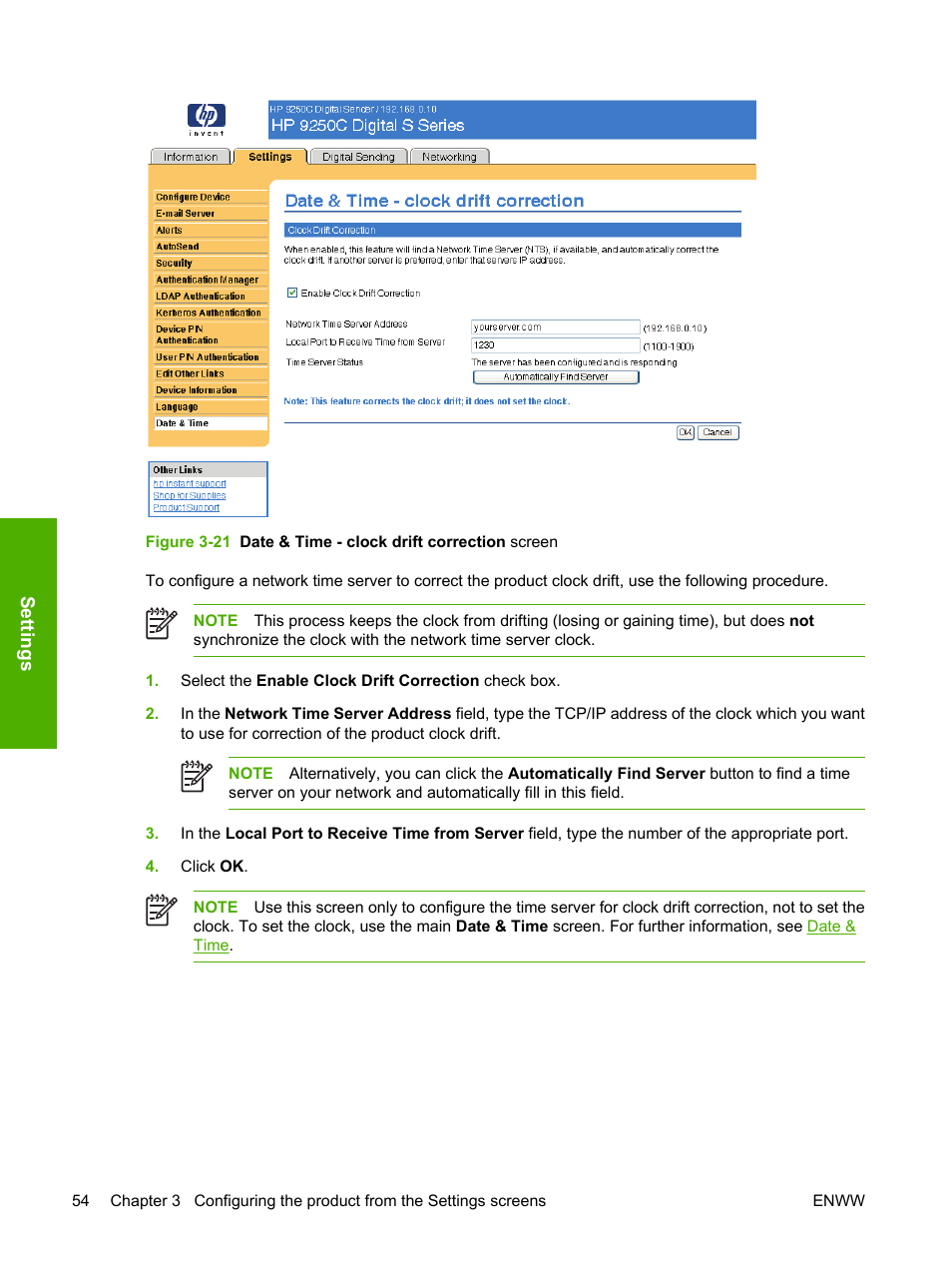 HP 9250c Digital-Sender User Manual | Page 64 / 98