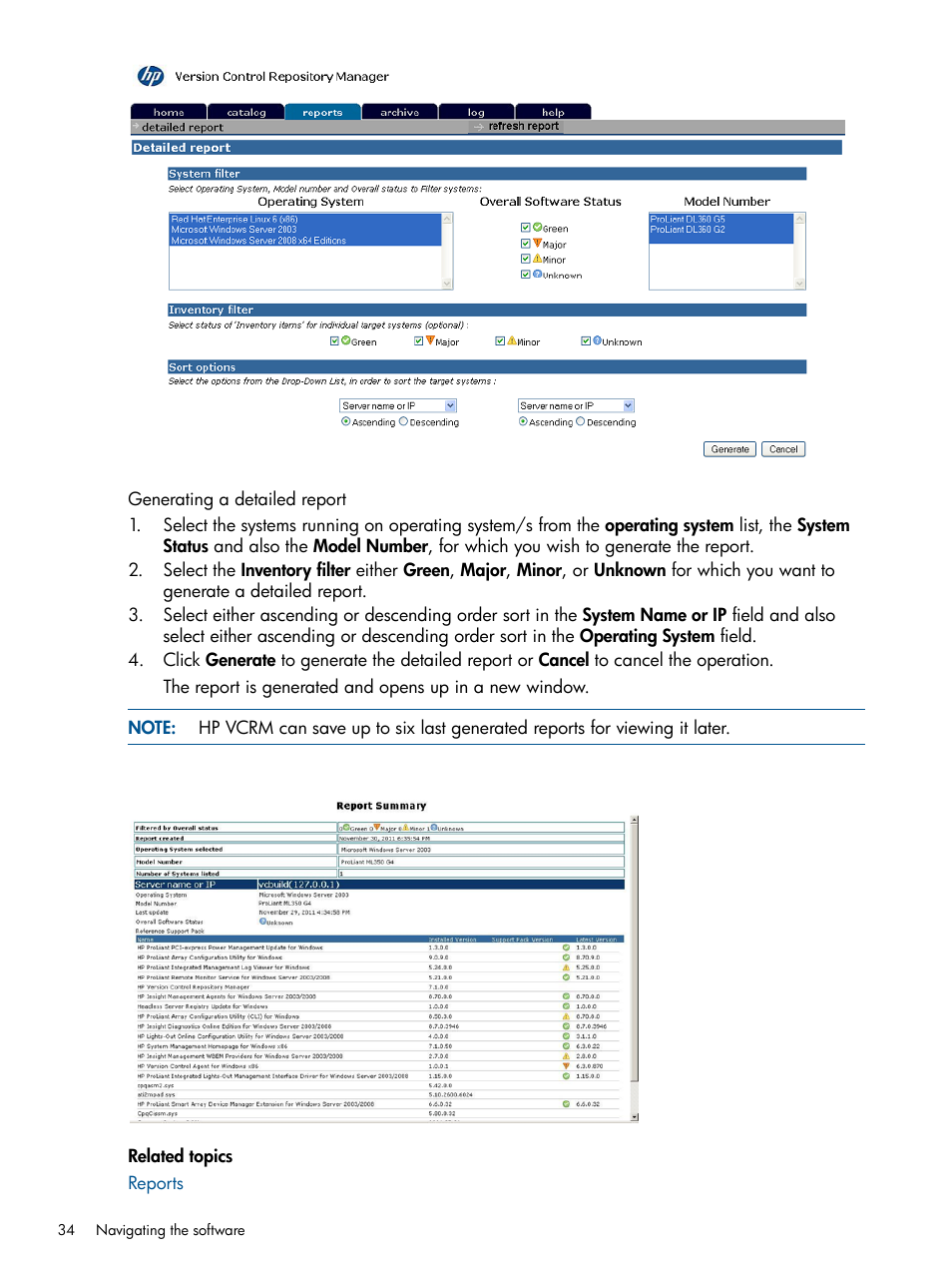 HP Insight Foundation Software for ProLiant User Manual | Page 34 / 53