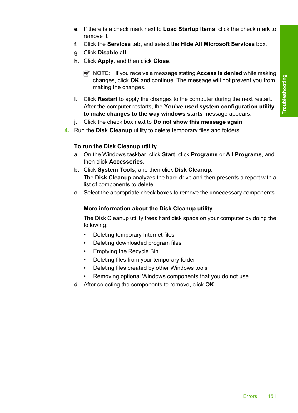 HP Deskjet F2235 All-in-One Printer User Manual | Page 154 / 225