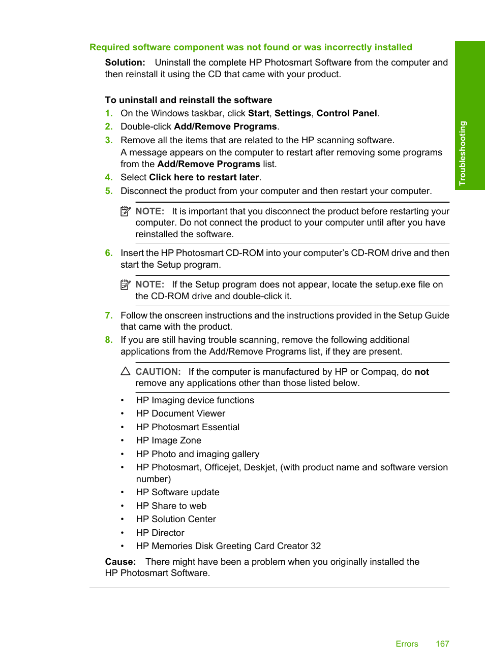 HP Deskjet F2235 All-in-One Printer User Manual | Page 170 / 225