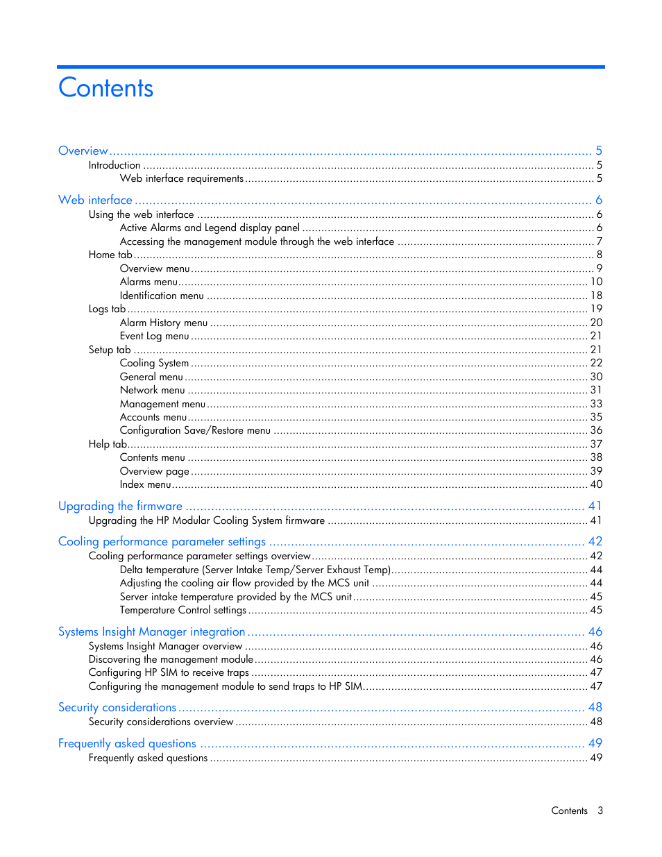 HP Modular Cooling System Options User Manual | Page 3 / 55