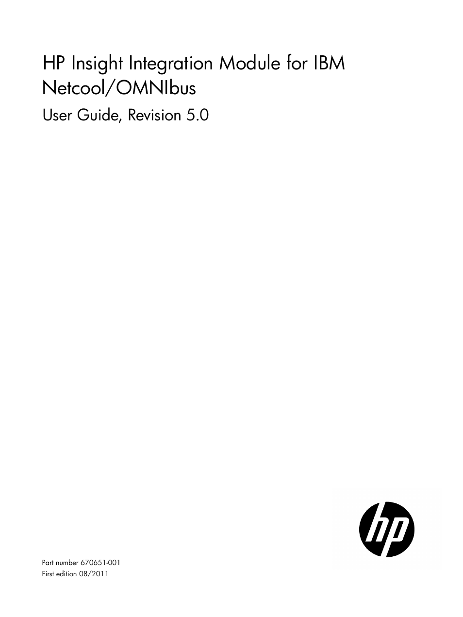 HP Insight Management for Tivoli User Manual | 270 pages