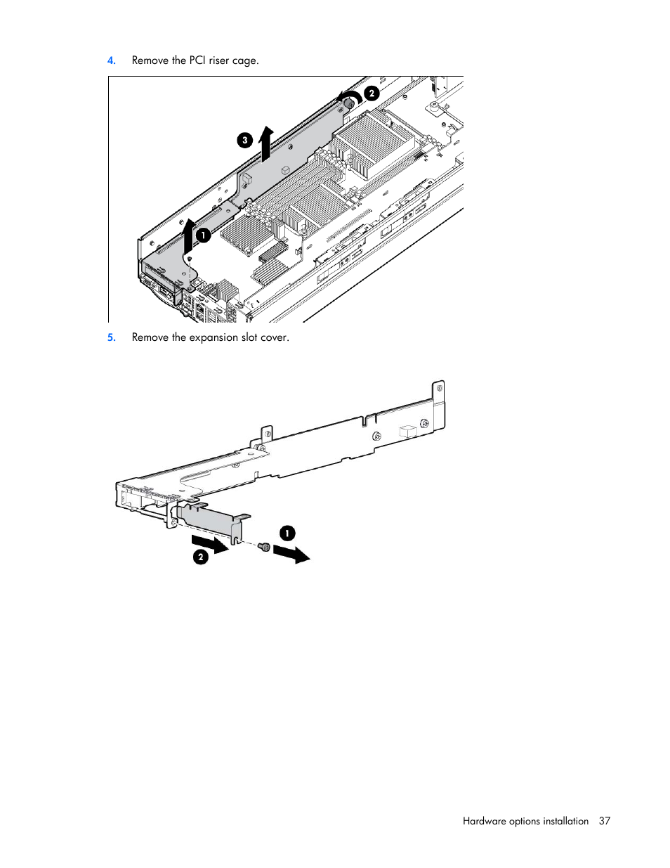 HP ProLiant SL390s G7 Server User Manual | Page 37 / 87