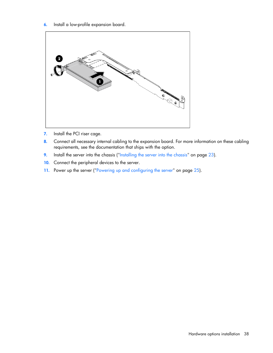 HP ProLiant SL390s G7 Server User Manual | Page 38 / 87