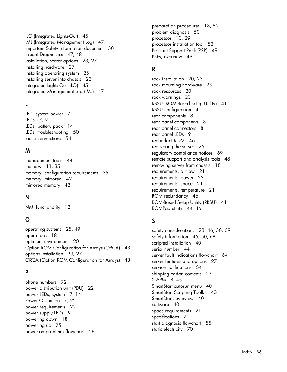 HP ProLiant SL390s G7 Server User Manual | Page 86 / 87