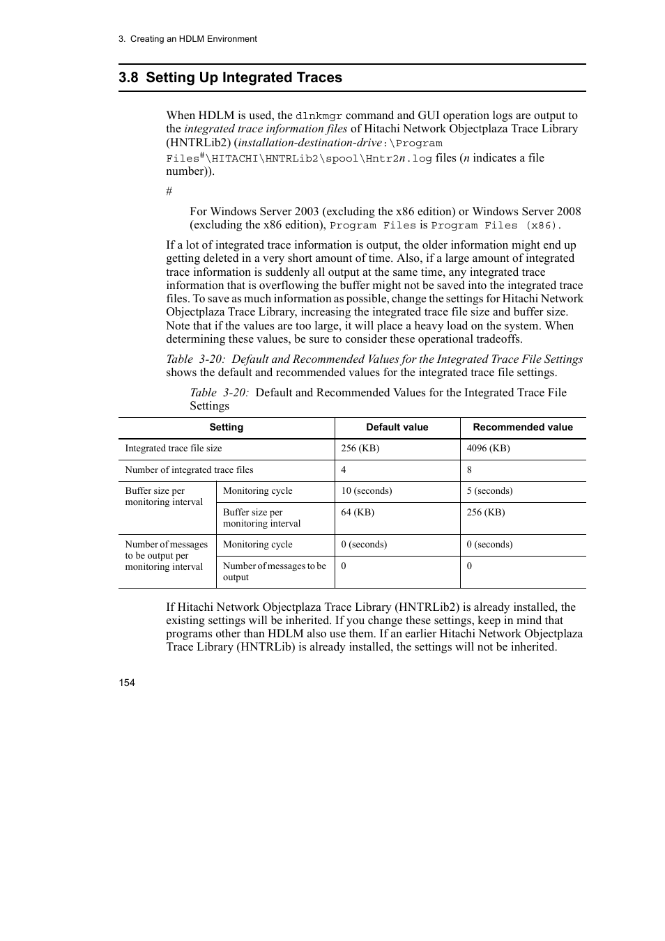 8 setting up integrated traces | HP Hitachi Dynamic Link Manager Software User Manual | Page 178 / 492