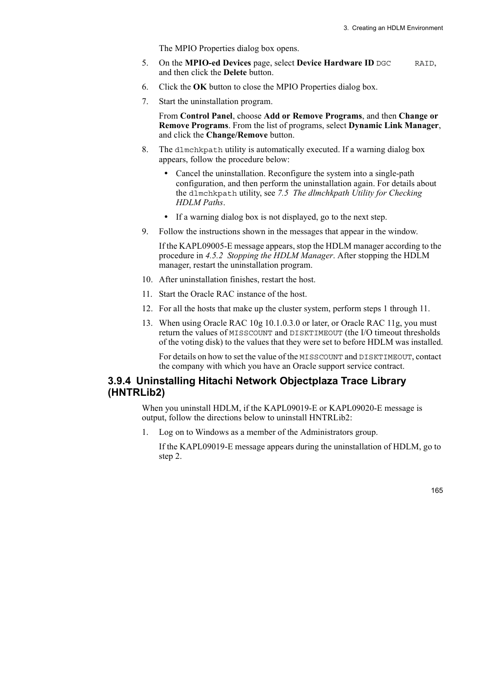 HP Hitachi Dynamic Link Manager Software User Manual | Page 189 / 492