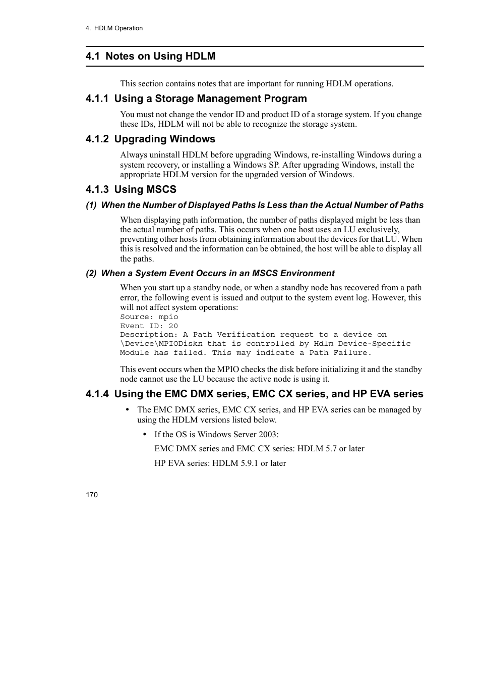 HP Hitachi Dynamic Link Manager Software User Manual | Page 194 / 492