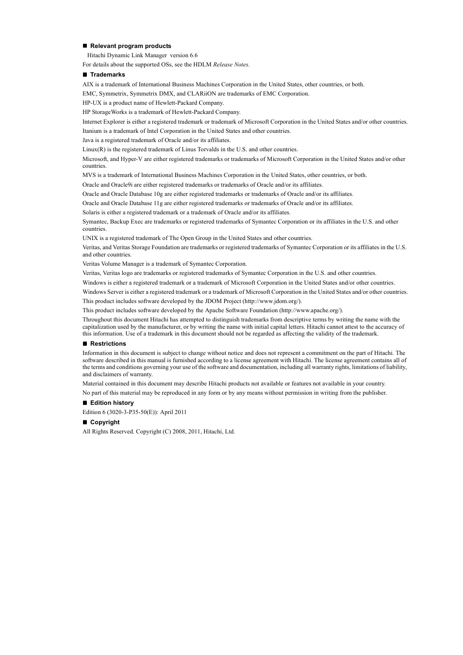 HP Hitachi Dynamic Link Manager Software User Manual | Page 2 / 492