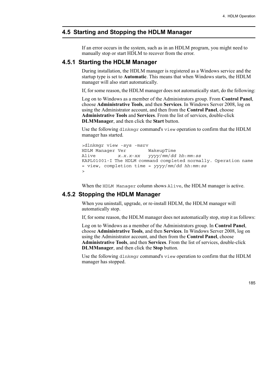 HP Hitachi Dynamic Link Manager Software User Manual | Page 209 / 492