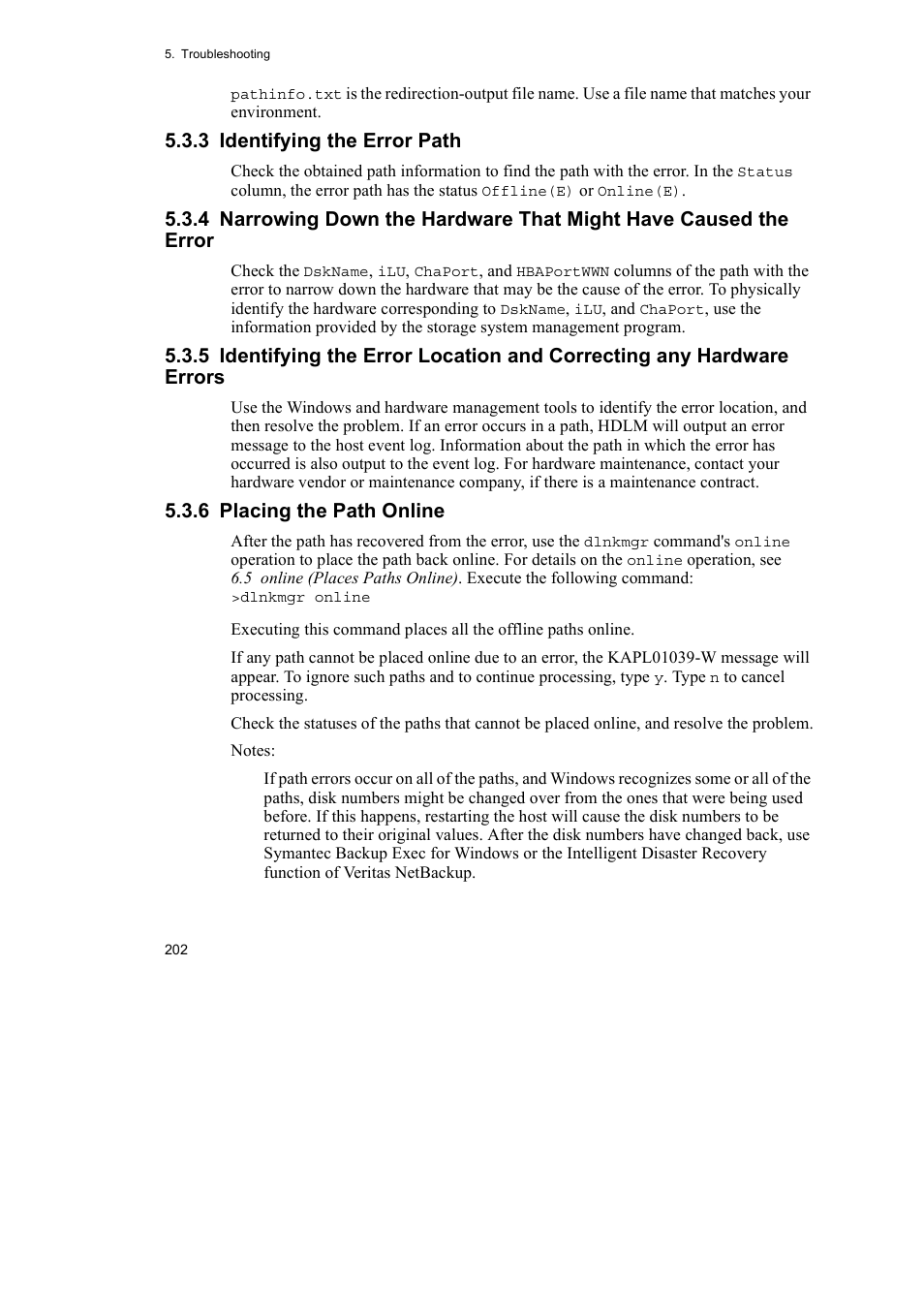 HP Hitachi Dynamic Link Manager Software User Manual | Page 226 / 492